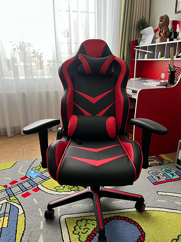 Компьютерное кресло Racer черный / красный / бежевый фото покупателя 6