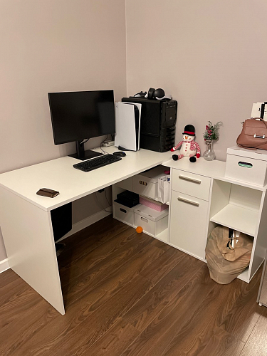 Письменный стол Лайт 03.245F белый гладкий 101 фото покупателя 158