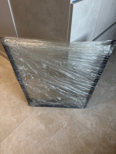 Керамический стол Норман 140(200)х80 серый мрамор larka grey / черный фото покупателя 20