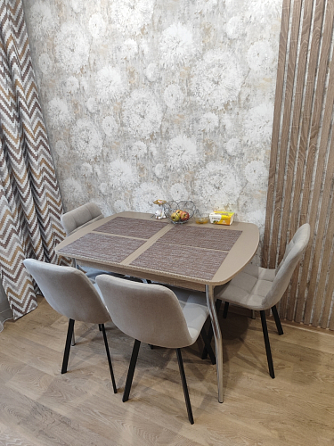 Стул на металлокаркасе Чилли К черный / зеленый фото покупателя 557