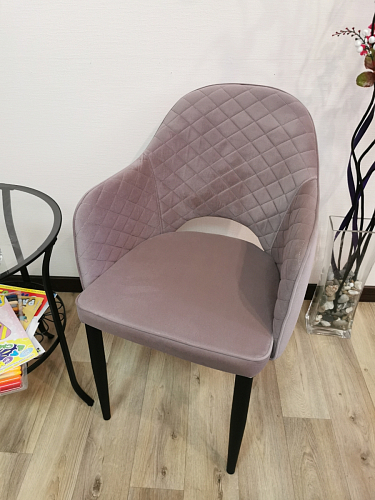 Стул на металлокаркасе Vener 2 light purple / black фото покупателя 1