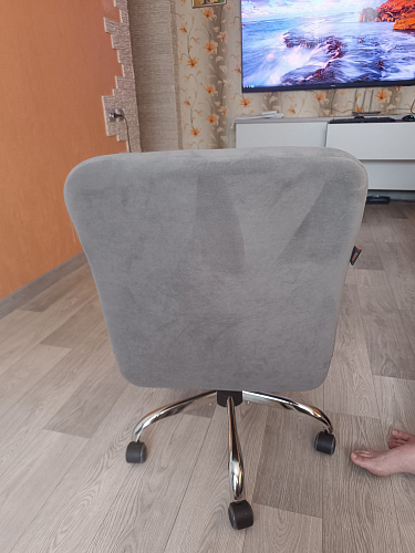 Компьютерное кресло Fiesta флок молочный 4 фото покупателя 18