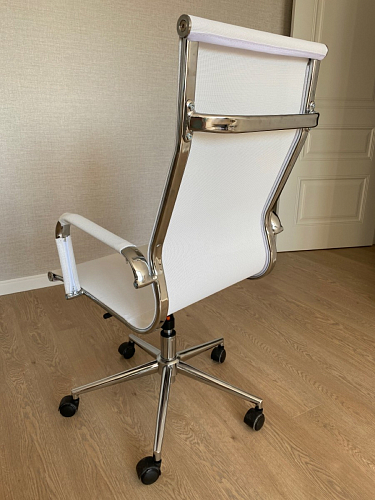 Компьютерное кресло Reus белая сетка / хром фото покупателя 40