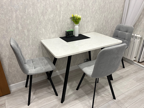 Комплект стульев Чилли 4 шт темно-серый / черный фото покупателя 142