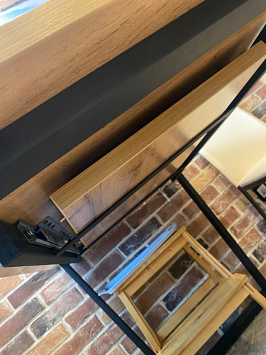 Деревянный стол Лота Лофт 140х80 дуб крафт табачный / черный матовый фото покупателя 915