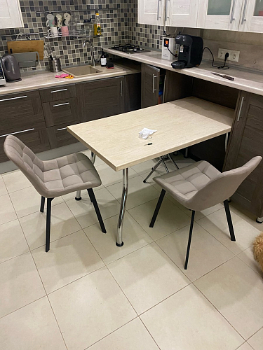 Стул на металлокаркасе Челси К бирюзовый / черный фото покупателя 26