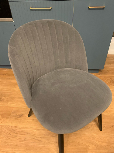 Стул на металлокаркасе Gabi 1 темно-серый / черный фото покупателя 337