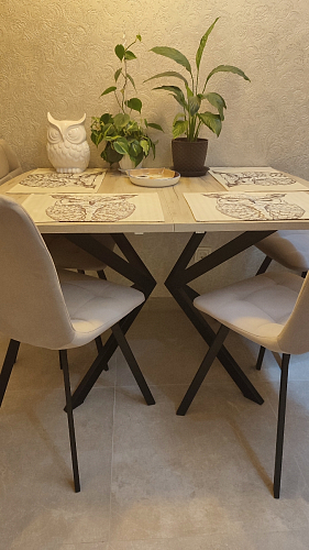 Стул на металлокаркасе Чилли бежевый / белый каркас фото покупателя 1477