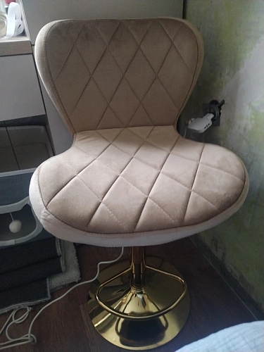 Барный стул Porch dark beige / chrome фото покупателя 6