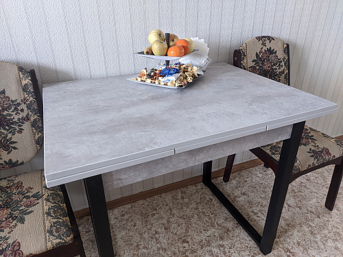 Стол Форли бетон / черный матовый фото покупателя 58