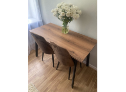 Стол Тринити Лофт 120 32 мм бетон / черный матовый фото покупателя 206