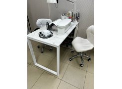 Письменный стол Битти Лофт 116х60х75 дуб делано темный / черный матовый фото покупателя 16