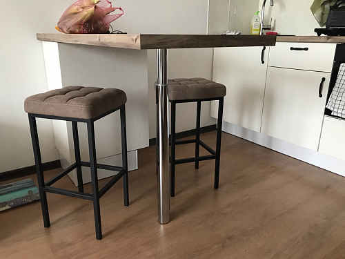 Барный стул Лофт катания минт / белый матовый фото покупателя 266