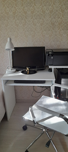 Компьютерный стол Джаз-24 левый дуб молочный фото покупателя 96