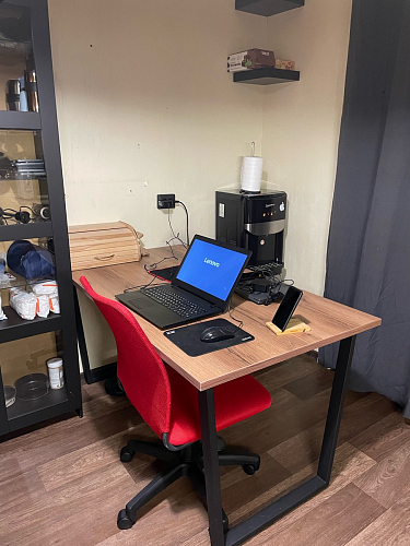 Стол раскладной Лота Лофт 120 25 мм юта / черный матовый фото покупателя 215