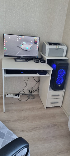 Компьютерный стол Джаз-24 левый венге фото покупателя 50