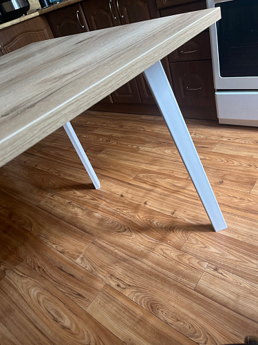 Стол Тринити Лофт 120 32 мм дуб галифакс табако / черный матовый фото покупателя 458