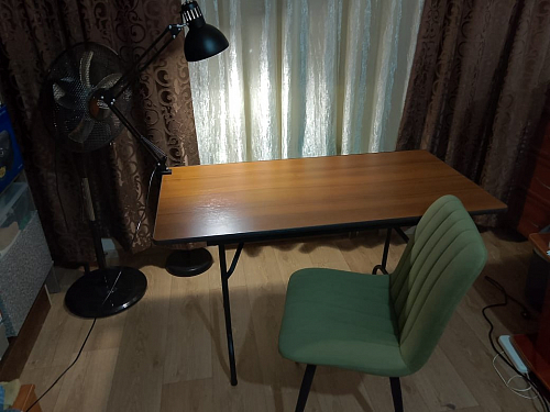 Стул на металлокаркасе Дани П бежевый / черный фото покупателя 7