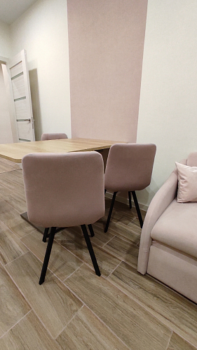 Стул на металлокаркасе Чилли К черный / зеленый фото покупателя 26