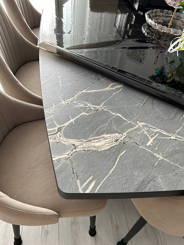 Стол на тумбе Эудес черный фото покупателя 8