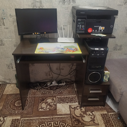 Стол компьютерный Джаз-24 правый венге фото покупателя 70