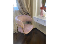 Стул на металлокаркасе Kamelia темно-серый / золотой фото покупателя 8