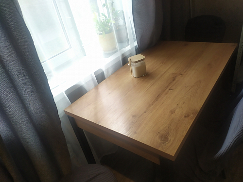 Стол Оригон делано / черный матовый фото покупателя 14