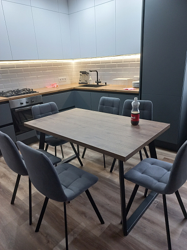 Стул на металлокаркасе Чилли зеленый / черный фото покупателя 1034