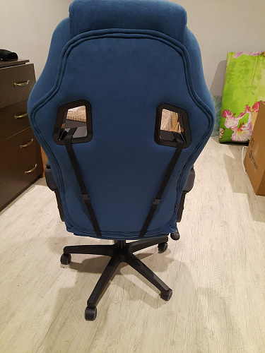 Компьютерное кресло Driver/Драйвер кожзам черный / ткань черный фото покупателя 91