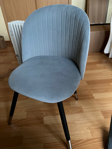 Стул на металлокаркасе Gabi 1 light purple / black фото покупателя 776