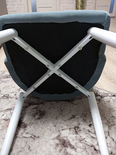 Стул на металлокаркасе Kora gray / black фото покупателя 394