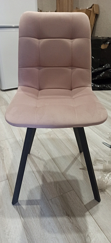 Стул на металлокаркасе Чилли К кирпичный / черный фото покупателя 388