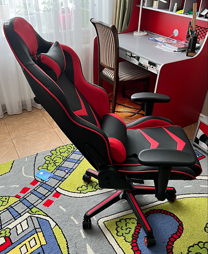 Компьютерное кресло Racer черное / оранжевое фото покупателя 5