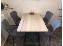 Стул на металлокаркасе Neli white / black фото покупателя 5