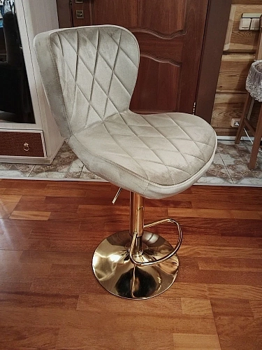 Барный стул Porch dark beige / chrome фото покупателя 15