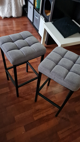 Барный стул Лофт катания лаванда / белый матовый фото покупателя 107