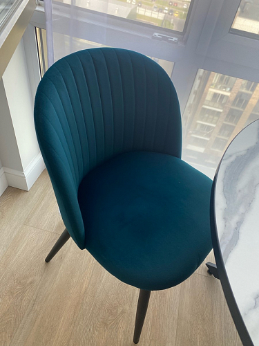 Стул на металлокаркасе Gabi gray / black фото покупателя 446