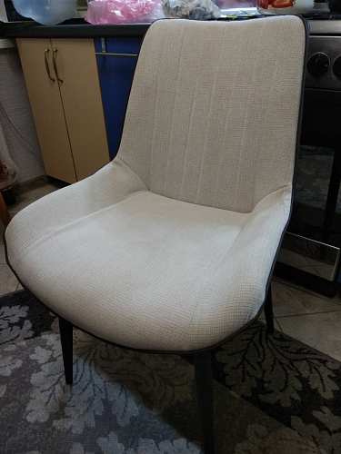 Стул на металлокаркасе Seda 01 blue / gold / black фото покупателя 3