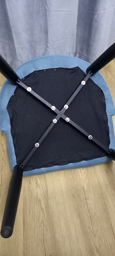 Стул на металлокаркасе Kora green / black фото покупателя 95