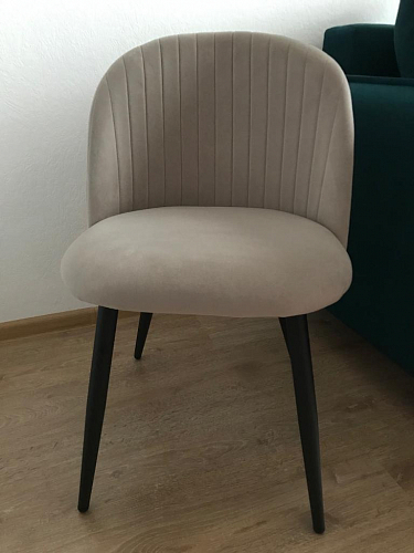 Стул на металлокаркасе Gabi 1 light purple / black фото покупателя 668