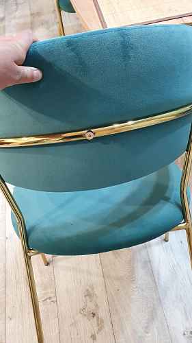 Стул на металлокаркасе Kamelia gold / gray фото покупателя 16