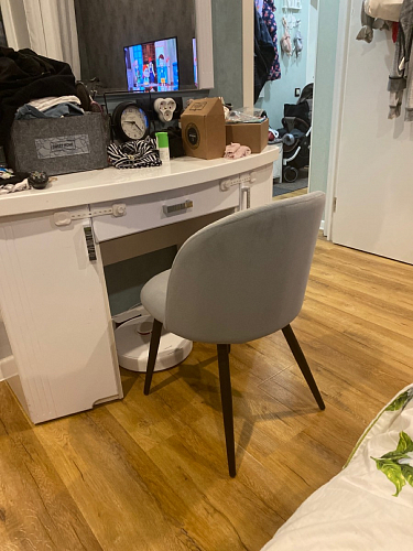 Стул на металлокаркасе Gabi gray / black фото покупателя 179