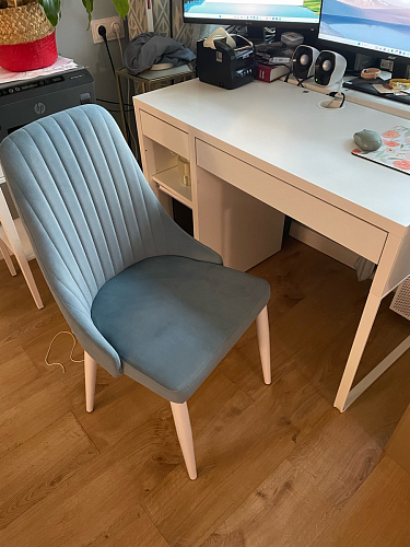 Стул на металлокаркасе Kora green / black фото покупателя 102