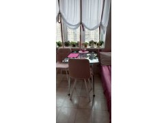 Стул на металлокаркасе Чилли синяя ткань / белый фото покупателя 342