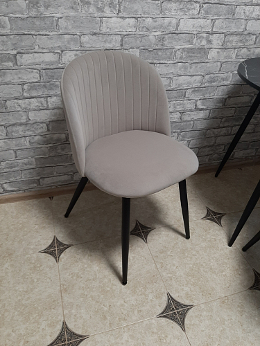 Стул на металлокаркасе Gabi gray / black фото покупателя 260