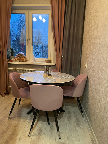 Стул на металлокаркасе Gabi 1 light purple / black фото покупателя 83