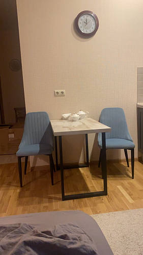 Стул на металлокаркасе Kora light blue / white фото покупателя 420