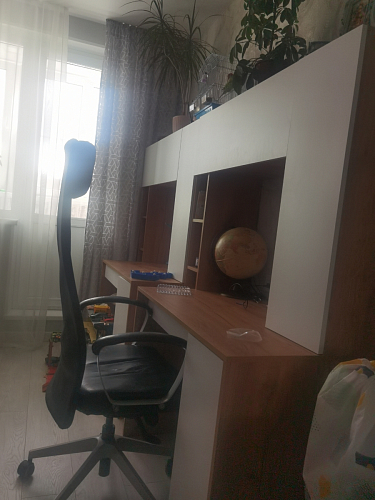 Письменный стол Комфорт 12.71 дуб золотой craft / белая аляска  - Уцененный экземпляр фото покупателя 55