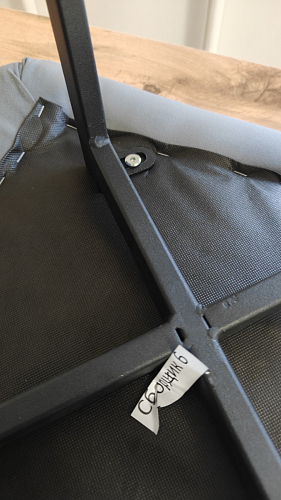 Обеденная группа Эделин темно-серый / бетон / черный матовый фото покупателя 15