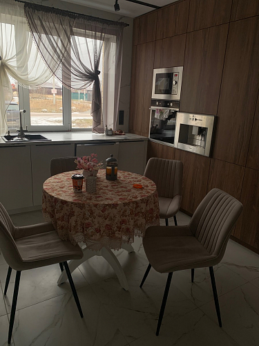 Стул на металлокаркасе Седа К кирпичный / черный фото покупателя 273